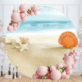 Aperturee - Shell And Starfish On The Beach Circle Backdrop